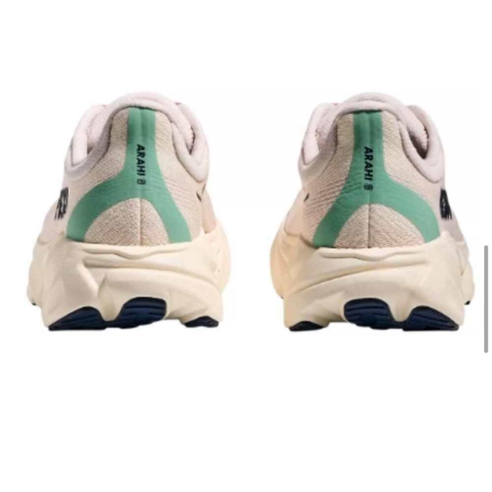 Hoka W Arahi 8 Women's Cream and Pink Athletic Shoes - Picture 4 of 11